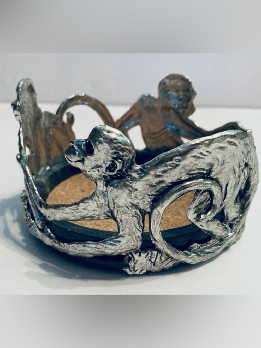 Vintage Arthur Court Monkey Wine Champagne Bottle Coaster Limited Edition 2002